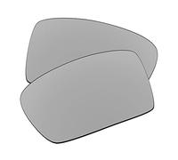 EZReplace Lentes de repuesto para gafas de sol Oakley Gascan Small (lentes polarizadas) - Compatible con Oakley Gascan Small Frame (Metal Silver)