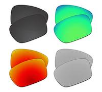 EZReplace Lentes de repuesto para gafas de sol Oakley Holbrook Mix OO9384 (lentes polarizadas), se adapta al marco Oakley Holbrook Mix (negro carbón, verde primavera, rojo fuego, plateado metálico)