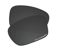 EZReplace Lentes de repuesto para gafas de sol Oakley Holbrook OO9102 (lentes polarizadas), Policarbonato actualizado negro carbono, Talla única