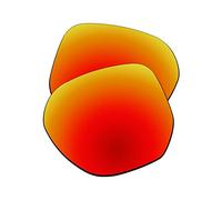 EZReplace Lentes de repuesto para gafas de sol Oakley Latch Alpha OO4128 (lentes polarizadas), Rojo Fuego, Talla única