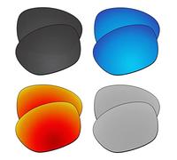EZReplace Lentes de repuesto para gafas de sol Oakley Latch OO9265 (lentes polarizadas), se adapta a Oakley Latch Frame (negro carbono, azul hielo, rojo fuego, plateado metálico)