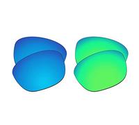 EZReplace Lentes de repuesto para gafas de sol Oakley Manorburn OO9479 (lentes polarizadas) Compatible con marco Oakley Manorburn (azul hielo + verde primavera), Azul Hielo + Verde Primavera, Talla