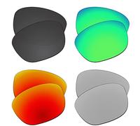 EZReplace Lentes de repuesto para gafas de sol Oakley Pitchman R OO9439 (lentes polarizadas), se adapta a Oakley Pitchman R Frame (negro carbono, verde primavera, rojo fuego y plateado metálico),