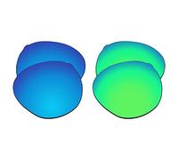 EZReplace Lentes de repuesto para gafas de sol Oakley Spindrift OO9474 (lentes polarizadas), se adapta al marco Oakley Spindrift (azul hielo + verde primavera)