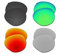 EZReplace Lentes de repuesto para gafas de sol Oakley Spindrift OO9474 (lentes polarizadas), se adapta al marco Oakley Spindrift (negro carbón, verde primavera, rojo fuego, plateado metálico)