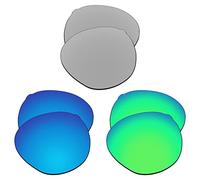 EZReplace Lentes de repuesto para gafas de sol Oakley Spindrift OO9474 (lentes polarizadas), se adapta al marco Oakley Spindrift (metal plateado, azul hielo y verde primavera)