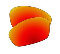 EZReplace Lentes de repuesto para gafas de sol Oakley Split Jacket Asian Fit OO9099 (lentes polarizadas), Fire Red, Talla única