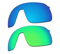 EZReplace Lentes de repuesto para gafas de sol Oakley Sutro Lite OO9463 (lentes polarizadas), se adapta al marco Oakley Sutro Lite (azul hielo + verde primavera), Azul hielo y verde primavera, Taille
