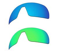 EZReplace Lentes de repuesto para gafas de sol Oakley Sutro OO9406 (lentes polarizadas), se adapta a Oakley Sutro Frame (azul hielo + verde primavera)