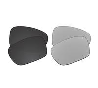 EZReplace Lentes de repuesto para gafas de sol Oakley Triggerman Asian Fit OO9314 (lentes polarizadas), se adapta a Oakley Triggerman Asian Fit Frame (negro carbono + plateado metálico), Carbon Black