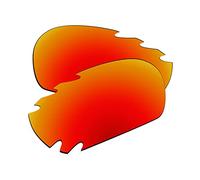 EZReplace Lentes de repuesto para Oakley Racing Jacket Vented Gafas de sol (lentes polarizadas), se adapta a Oakley Racing Jacket Vented Frame (rojo fuego)