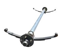 EzrVkFB Capacidad de Carga del Conjunto del Eje del Remolque 3500 LB con bujes y resortes Perezosos del Remolque