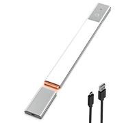 EZVALO LED 38CM Luz 2200mAh Armario con Sensor de Movimiento, 3 Modos y 3 Temperaturas de Colores, Recargable Luz Inalámbrica para Escaleras,Cocinas, Armarios (1 Unidades)