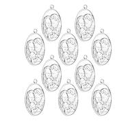 EZVFIRPDFZ Colgante de medalla milagrosa de San Cristóbal y San José, San Miguel Arcángel, San Benito, Nuestra Señora Gracia, para collar de rosario, piezas de suministros