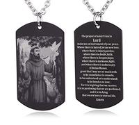 EZVFIRPDFZ Collar con etiqueta de perro con versículo bíblico de la Biblia, grabado católico cristiano, comunión cristiana, regalo de rito de confirmación