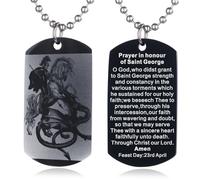 EZVFIRPDFZ Collar con etiqueta de perro con versículo bíblico de la Biblia, grabado católico cristiano, comunión cristiana, regalo de rito de confirmación