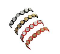 EZVFIRPDFZ Juego de 6 pulseras de medalla de San Benito en cordón ajustable, cruz María, Virgen, San Judas, para mujeres y hombres, protección contra el mal, oración, rosario, joyería religiosa