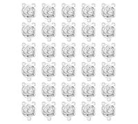 EZVFIRPDFZ Medalla milagrosa de San Benito, San Miguel, Nuestra Señora para hacer joyas de bricolaje, rosario de la Virgen María Cristo Jesús, conexión central, suministros para hacer rosarios (20