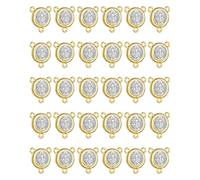 EZVFIRPDFZ Medalla milagrosa de San Benito, San Miguel, Nuestra Señora para hacer joyas de bricolaje, rosario de la Virgen María Cristo Jesús, conexión central, suministros para hacer rosarios (20