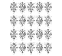 EZVFIRPDFZ Medalla milagrosa de San Benito, San Miguel, Nuestra Señora para hacer joyas de bricolaje, rosario de la Virgen María Cristo Jesús, conexión central, suministros para hacer rosarios (20