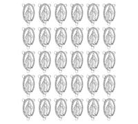 EZVFIRPDFZ Medalla milagrosa de San Benito, San Miguel, Nuestra Señora para hacer joyas de bricolaje, rosario de la Virgen María Cristo Jesús, conexión central, suministros para hacer rosarios (20