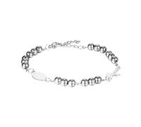 EZVFIRPDFZ Pulsera de rosario para mujer: rosario cristiano con cuentas de cruz, pulsera de cadena de eslabones ajustable, medalla de San Benito, joyería religiosa, regalos