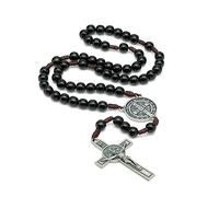 EZVFIRPDFZ Rosario de medalla de San Benito de Intercesión