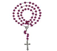 EZVFIRPDFZ Rosarios de primera comunión para niñas y niños, rosario católico para hombres, mujeres, collar de rosario como regalo para madre, abuela, ancianos, No Box