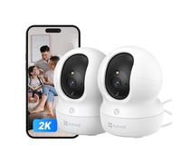 EZVIZ 2pk CP1 2K Camara Vigilancia WiFi Interior con Seguimiento Automático, Cámara IP Domicilio WiFi 360° para Bebe con Visión Nocturna Color, Detección Humana, Llamada Bidireccional, Soporta 512GB