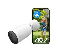 EZVIZ 4G Camara Vigilancia Exterior Sin WiFi con Batería Recargable 5200mAh, 2K AOV Modo, Detección de Persona/Vehículo, Visión Nocturna en Color, Audio Bidireccional, Defensa Activa, CB3 (NO SIM)