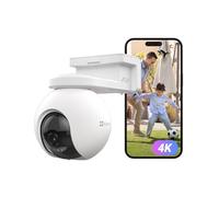 EZVIZ 4K Cámara de Vigilancia Exterior WiFi,AOV 2.0 360° PTZ Cámara Inalámbrica con Bateria 10400mAh,Audio Bidireccional,Detección de Forma Humana/Vehículo,Exposición de Imagen Equilibrada, CB8 Pro