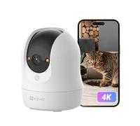 EZVIZ 4K Cámara Vigilancia WiFi Interior 360°, Cámara IP Deteccion de Personas/Mascotas/Ruido, Seguimiento con Zoom Automático, Visión Nocturna en Color, Audio Bidireccional, Wi-Fi 2.4/5GHz, C6N G1