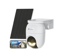 EZVIZ 6MP Cámara Vigilancia Exterior Solar con Batería, AOV,Wi-Fi,360° Sin Cables,3K+,Detección de Personas/Vehículos IA,Visión Nocturna Color,Zoom Automático.CB8 Lite+Panel Solar 5W,Seguridad Hogar