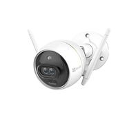 EZVIZ C3X Cámara Vigilancia WiFi Exterior de Doble Lente, Visión Nocturna en Color AI, Detección de Forma Humana/Vehículo, Alertas de Voz Personalizables, Alarma de Sirena y Flash, IP67