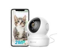 EZVIZ Cámara Vigilancia WiFi Interior 360º, 1080P Camara Vigilancia Bebe/Mascotas, Visión Nocturna, Audio Bidireccional, Detección de Movimiento, Control Remoto, Compatible con Alexa, Andriod/iOS,C6N