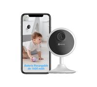 EZVIZ Camara Vigilancia WiFi Interior con Bateria de 40 Dias 1080P Camara IP de Seguridad, Deteccion de Persona Humana, Audio Bidireccional, Soporta Tarjeta hasta 512GB,Compatible con Alexa,CB1