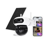 EZVIZ CB90 Camara Vigilancia WiFi Exterior Solar, Bateria, Doble Lente 3K