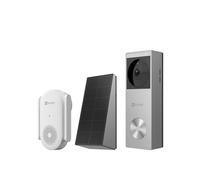 EZVIZ CP3 Pro Timbre de Video Inalámbrico con Chime CH1,2K Video Doorbell Exterior Impermeable,Detección de Personas,Visión Nocturna en Color, Audio Bidireccional,8GB eMMC Incorporado