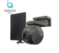 EZVIZ CS-EB8/SP-R200-CF Cámara de Seguridad Exterior 4K Rotativa, Camuflaje, Batería Recargable por Panel Solar, Conexión Wi-Fi y 4G