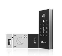 EZVIZ DL03 PRO - Cerradura de puerta inteligente con borde | Desbloqueo de huellas dactilares | Desbloqueo remoto de aplicaciones | Múltiples métodos de desbloqueo, detección de ruptura, alarma