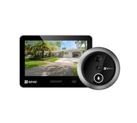 EZVIZ EP4 Mirilla Digital WiFi 4K para Puerta,Pantalla Táctil a Color de 5,5",Videotimbre Inalámbrico,Reconocimiento Facial IA,7100 mAh,Detección PIR,Audio Bidireccional,Privacidad Protegida,Plateada