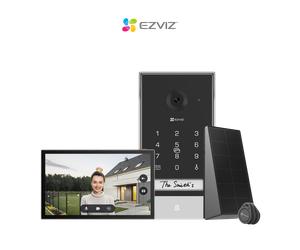EZVIZ EP7 2K Videoportero WiFi con Batería, Panel Solar y Pantalla 7