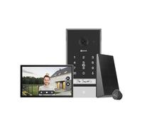 EZVIZ EP7 Videoportero Solar sin Cables 2K Sistema Inalámbrico de Intercomunicación, 7'' Pantalla Táctil a Color, Timbre Video Mirilla con Energía Solar, Audio Bidireccional, WiFi 2.4/5 GHz