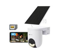 EZVIZ HB8 Lite 2K+ Cámara Vigilancia 4G WiFi Exterior Solar, Incluye Tarjeta SIM, Batería con Panel Solar 5W, Grabación AOV 2.0, Visión Nocturna Color, 360°, Detección IA Humana/Vehículo, Impermeable