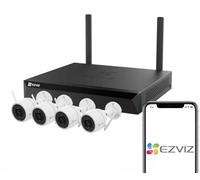 EZVIZ H3c 2K⁺ NVR Kit 4 Cámaras de Vigilancia QHD + X5S NVR