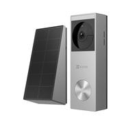 EZVIZ Timbre vídeo inalámbrico HP3 Pro 2K, panel solar, visión nocturna color, 32GB eMMC