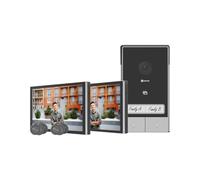 EZVIZ HP7 2-Family Kit Videoportero WiFi 2 Hilos,2K Timbre Video Sistema Intercomunicador,2 Videoporteros Táctil LCD 7",Detección de Persona, Audio Bidireccional,Desbloqueo en Remoto por App/RFID