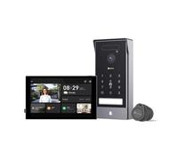 EZVIZ HP7 Pro 4K Videoportero Timbre Video Sistema Intercomunicador | Desbloqueo por Palma/Cara, 8'' Monitor Táctil a Color, Visión Nocturna, Detección Humana, 2 Hilos, Wi-Fi 2.4/5GHz