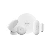 EZVIZ Kit de 4 Piezas de Sensores para el Hogar, Sistema Antirrobo Completo con Botón Inteligente, Sensor de Apertura y Cierre, PIR Sensor de Movimiento, Pasarela de EZVIZ