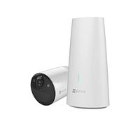 EZVIZ Kit de Cámara de Vigilancia Exterior WiFi 2K, Batería Recargable 5200mAh,100% inalámbrico, Audio Bidireccional,Detección de Personas,Visión Nocturna, HB3-B1 (1 Cámara + 1 Base)